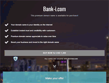 Tablet Screenshot of bank-i.com
